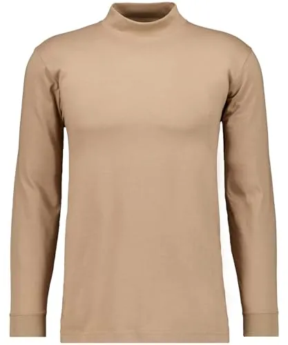 Stehkragenshirt von RAGMAN, Gr. L, Zimt-088 von RAGMAN