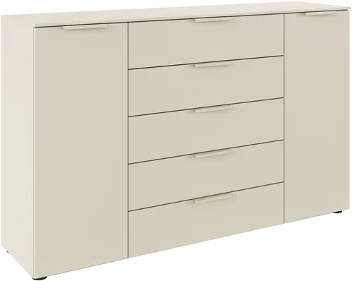 rauch Schubkastenkommode Flipp – 2-türig mit 5 Schubladen und Soft-Close-Funktion