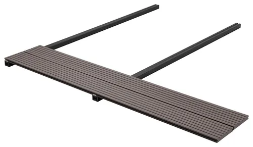 vidaXL Terrassendiele 90 Stück Dunkelbraun WPC - Moderne Terrassendiele in elegantem Dunkelbraun aus robustem WPC. Ideal für kreative Projekte im Außenbereich, bietet sie eine ansprechende Optik und einfache Montage mit umfassendem Zubehör.