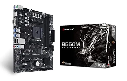 Biostar B550MH Ver. 6.0 AMD B550 Socket AM4 micro ATX