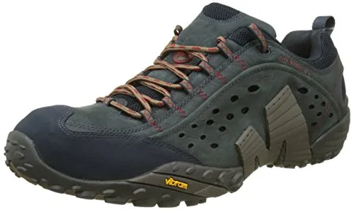 Merrell Intercept Herren Trekking- & Wanderschuhe, Blau (Blue Wing) 43 EU (8.5 UK) - Wanderschuhe mit atmungsaktivem Netzfutter und schützender Zehenkappe, ideal für anspruchsvolle Wanderungen und Outdoor-Abenteuer.
