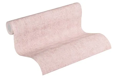 Livingwalls Vliestapete New Walls Tapete Cosy & Relax Uni 10,05 m x 0,53 m rosa Made in Germany 374232 37423-2