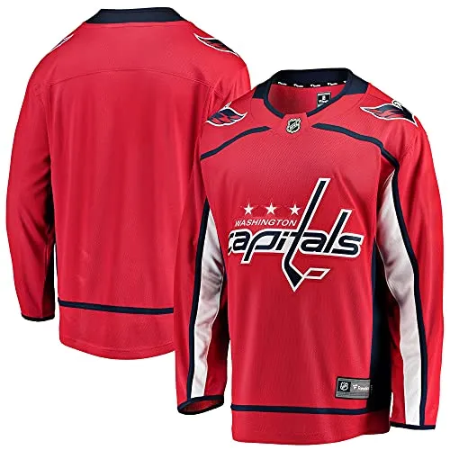 Fanatics Washington Capitals NHL Breakaway Jersey Home - XL - Herren-Trikots für Sport-Fans, offizielles NHL Breakaway Heimtrikot aus 100% Polyester, fällt eine Nummer größer aus und sorgt für optimalen Tragekomfort.