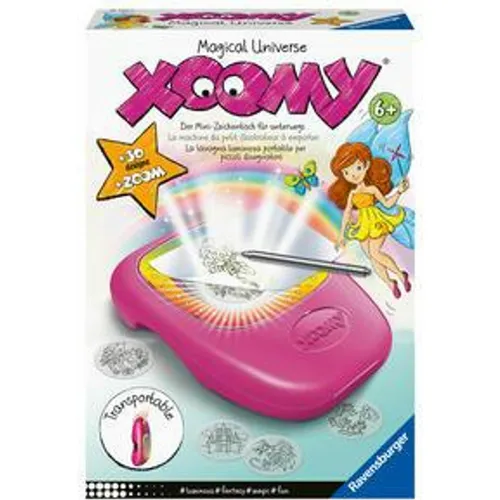 Ravensburger XOOMY Midi Magical Universe - Kreatives Zeichenset für Kinder ab 6 Jahren, inkl. LED-Zoomlampe und über 30 Motiven für spannende Comics