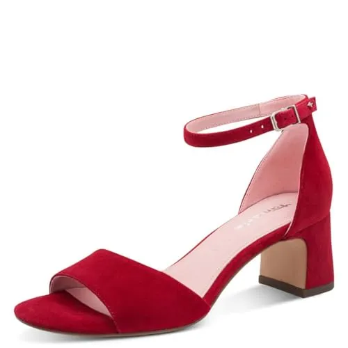 Tamaris Damen Sandalette mit Stilettoabsatz, rot, 42 EU in rot von Tamaris