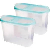 Bestlivings Frischhaltebox Schüttdose 1,4 Liter 2er Pack Türkis