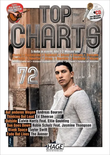 Top Charts 72 (+ CD) Hage Musikverlag
