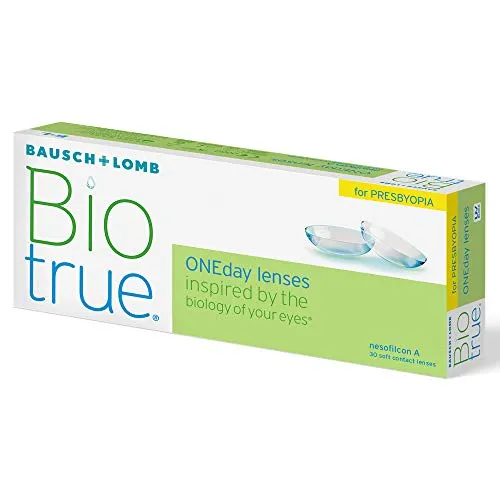 Bausch + Lomb Biotrue ONEday for Presbyopia Tageslinsen, Gleitsicht-Kontaktlinsen, weich, 30 Stück -08.75 Dpt, DIA 14,2 mm, BC 8,60, Add Low