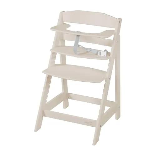 roba® Hochstuhl Sit Up Flex – Mitwachsender Kinderhochstuhl in Beige - Flexibler Hochstuhl für alle Altersstufen, höhenverstellbar und sicher mit 3-Punkt-Gurt. Ideal für jedes Zuhause, einfach montierbar und pflegeleicht.