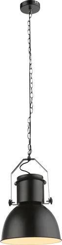 Schwarze Hängelampe Pendelleuchte 120 cm - Moderne Pendelleuchte aus schwarzem Metall, ideal für Wohnzimmer und Esszimmer. Mit E27 Fassung für individuelle Leuchtmittelwahl, perfekt für LED-Lampen.