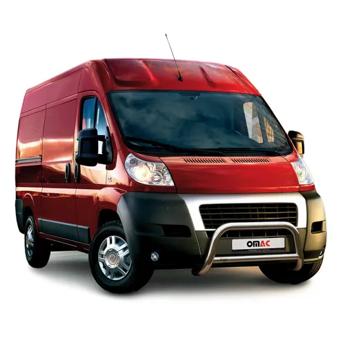 Frontbügel für Fiat Ducato 2006-2016 – Robuster Schutz in Silber - Hochwertiger Frontschutzbügel aus rostfreiem Edelstahl für optimale Sicherheit und Haltbarkeit. Ideal für den professionellen Einsatz und einfach zu montieren.