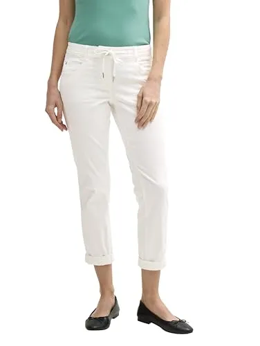 TOM TAILOR Damen Tapered Fit Hose 1040963 Off White von Tom Tailor
