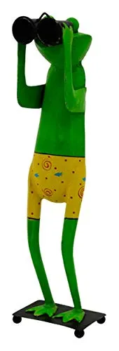 ETC Lustiger Metall-Frosch als Spannerfrosch mit Fernglas von YLSHGXFC