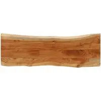 vidaXL Tischplatte aus Massivholz, 120x40cm - Gastrotischplatte aus robustem Akazienholz mit rustikaler Naturkante, ideal für Bartische oder individuelle Möbelprojekte. Verleihe deinem Tisch einen einzigartigen Look!