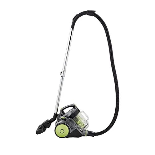 KHG Boden-Staubsauger BS-702OT in grün, beutellos, HEPA-Filter, stufenlose Leistungsregelung, 700 Watt, Zyklontechnologie, 2 Liter Staubbehältervolumen, Metall-Teleskoprohr