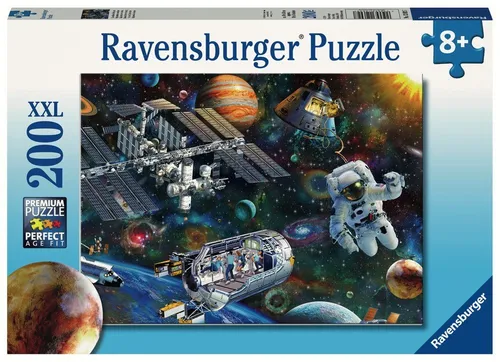 Ravensburger Puzzle 200 Teile Ravensburger Kinder Puzzle XXL Expedition Weltraum 12692, 200 Puzzleteile