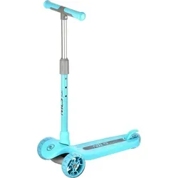 Kinder Roller blau mit LED Rädern und leuchtendem Trittbrett