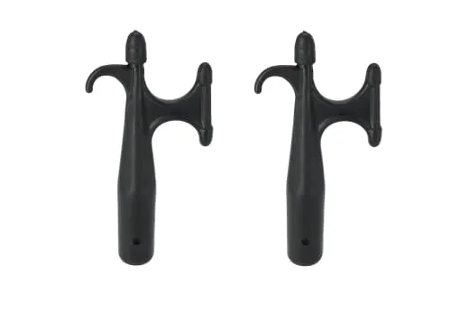 wellenshop 2X Bootshakenspitze Enterhaken 25 mm Kunststoff
