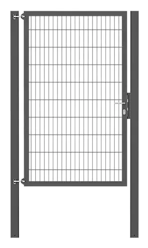 Alberts Einzeltor Flexo Plus anthrazit 125 cm x 200 cm - Einfahrtstor aus robustem Material, ideal für den Außenbereich und sorgt für Sicherheit und Stil in Ihrem Zuhause.