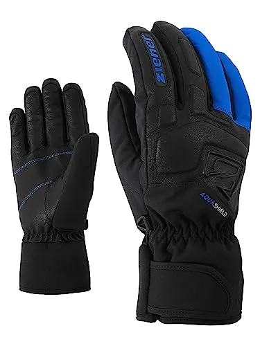 Ziener Herren GLYXUS Ski-Handschuhe | Wasserdicht und Atmungsaktiv, Persian Blue