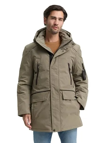 TOM TAILOR Herren Arctic Parka mit Abnehmbarer Kapuze