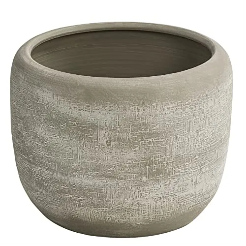 Produktbild Dehner Übertopf Romy, Ø 29 cm, Höhe 26 cm, Keramik, Creme