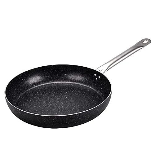Moneta Etnea Pro Pfanne 34 cm mit Edelstahlgriff, Schwarz