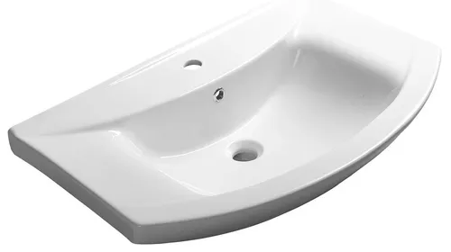 Aqualine ZERO Keramik-Waschtisch 75x48,5 cm - Modernes Design - Eleganter Keramik-Waschtisch in Weiß mit kompakten Maßen von 75x48,5 cm. Ideal für modernes Badezimmer, bietet er eine praktische Lösung für Ihre Einrichtung.