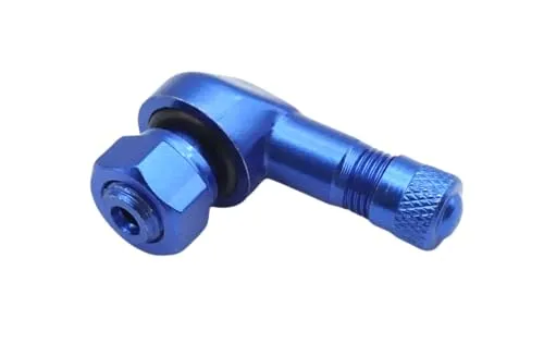 1x Aluventil Blau 8,3mm Eckventil Winkelventil Motorrad
