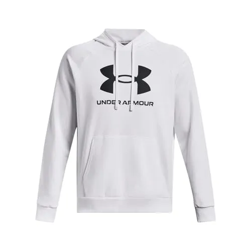 Under Armour Rival Fleece Kapuzenpullover Herren - Weiß - XXL - Herren-Sweatshirt aus weichem Fleece, ideal für Sport und Freizeit. Mit Känguruhtasche und fester Kapuze bietet es optimalen Tragekomfort und Wärme.