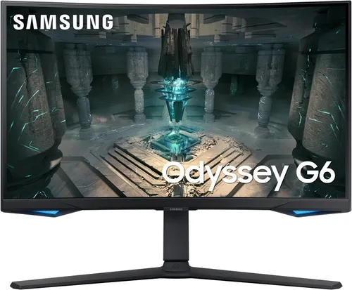 Samsung Gaming-Monitor Odyssey Smart G6 G65B - 27 Zoll Curved WQHD, 240 Hz, 1 ms Reaktionszeit für ultimative Gaming-Performance und ergonomische Anpassung