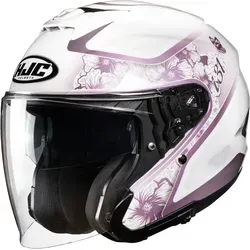 HJC i31 Iona Jethelm, weiss-lila, Größe M für Frauen in lila von HJC Helmets