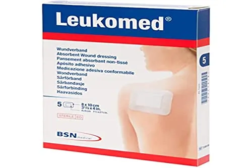 Sport-Tec Leukomed Wundverband, 8x10 cm, 5 Stück