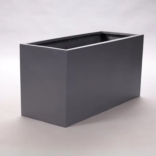 Elegant Einrichten | Pflanzkübel | Fiberglas | rechteckig | anthrazit metallic |