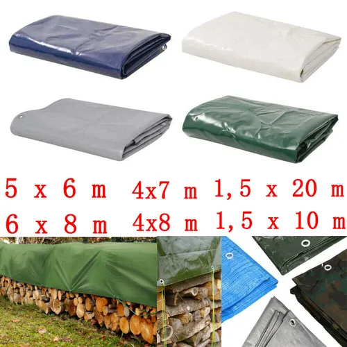 Abdeckplane Gewebeplane Industrieplane - Robuste Schutzplane für Bau und Garten - Folien & Planen, Farbe: Blau, Maße: 2 x 3 m, 650g/m² - idealer Schutz vor Witterungseinflüssen.