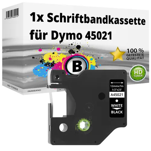1x Etiketten für Dymo 45021 Labelmanager 150 160 200 210D 220P 350 Series 400