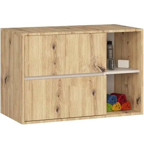 Hängender Waschbeckenunterschrank VAMI Artisan Eiche in beige von Akord