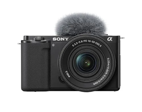 Sony Alpha ZV-E10L - 16-50mm Systemkamera - Spiegelreflex- & Systemkameras mit 24 Mpx und APS-C-Sensor, ideal für Vlogger und kreative Inhalte mit erstklassiger Bildqualität.