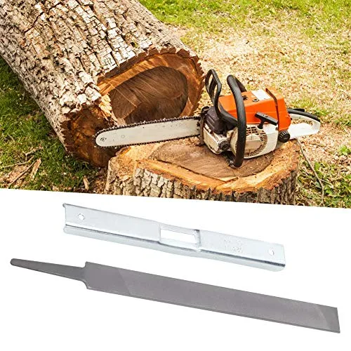 2pcs Universal Chainsaw Schärfen Tool Kit, Kettensäge Tiefenmesser Flat File Set für Holz und Metallarbeiten