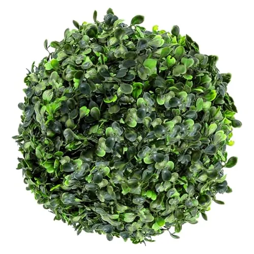 Spetebo Buchsbaumkugel grün - Ø 20 cm - Garten Deko Buchsbaum Kugel künstlich Buchskugel
