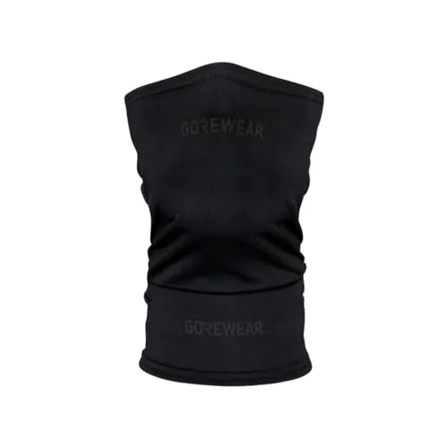 Gore Unisex Essence Thermo Neckwarmer schwarz - Multifunktionstücher, hergestellt aus teilweise recyceltem Material, atmungsaktives Thermo-Fleece für optimalen Komfort und Sicherheit mit reflektierenden Details.