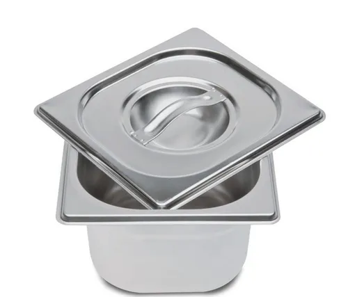 STÄDTER Back-Set Edelstahlbehälter (2-tlg) - Fondues, rostfrei und langlebig, ideal für die perfekte Aufbewahrung von Zutaten und Speisen.