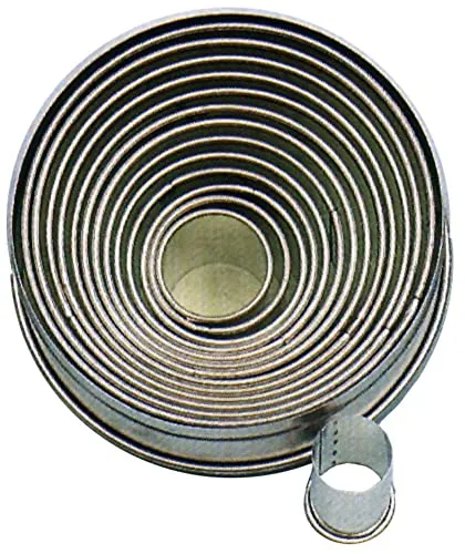 Contacto Keks-Ausstecher Ausstechformen, Plätzchenformen, Keksformen, rund, glatt Set à 14 Stück