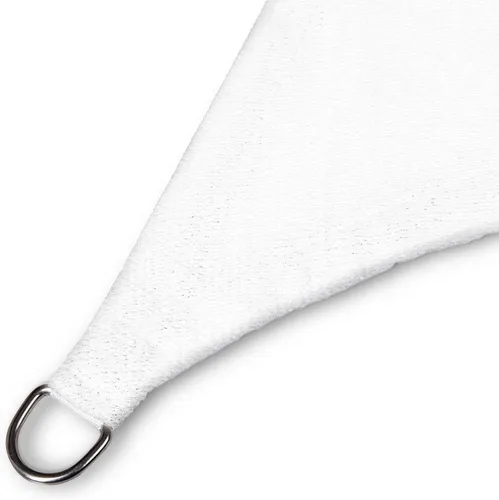 OUTLET-NORD Sonnensegel Lumaland Dreieckform 3x3x3 m Weiß UV-Schutz Segel wasserabweisend HDPE