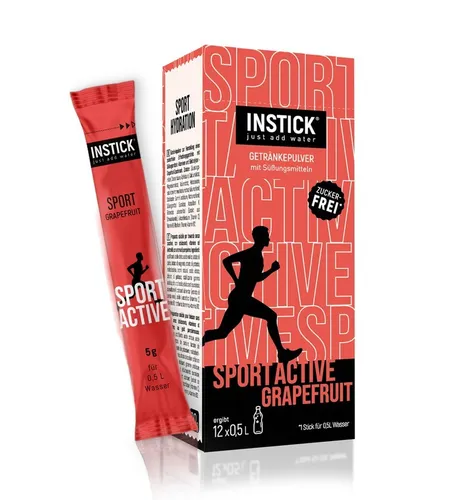 INSTICK Sport Active Grapefruit 12-er Packung (für 12 x 0,5 L)