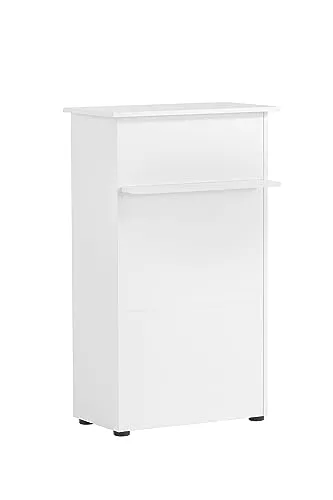 Schildmeyer Empfangstheke, Empfangstresen 65x110 cm - Büroschränke mit Soft-Close-Ausstattung für leises Schließen und elegantes Design, ideal für Empfangsbereiche.