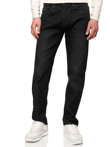 Indicode Herren Texas Jeanshose aus Baumwoll-Mischung mit Stretch | Denim Herrenjeans Black, 34/30