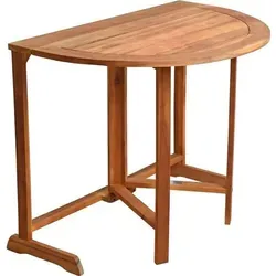 Klapptisch Balkontisch aus Akazienholz – Platzsparender Wandklapptisch