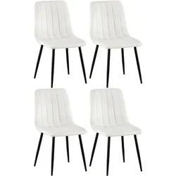 CLP 4er Set Stühle Dijon in weiß von CLP