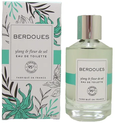 Berdoues Ylang & Fleur De Sel Eau de Toilette 100 ml - Damendüfte, 95% organisch und vegan, blumig-aquatischer Duft für frische Eleganz an warmen Tagen.